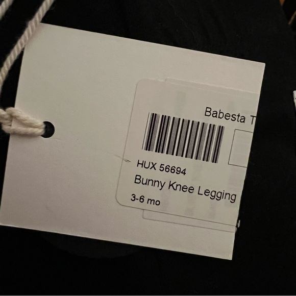 NWT infant 👶🏻 organic cotton Bunny Knee leggings - Picture 5 of 6